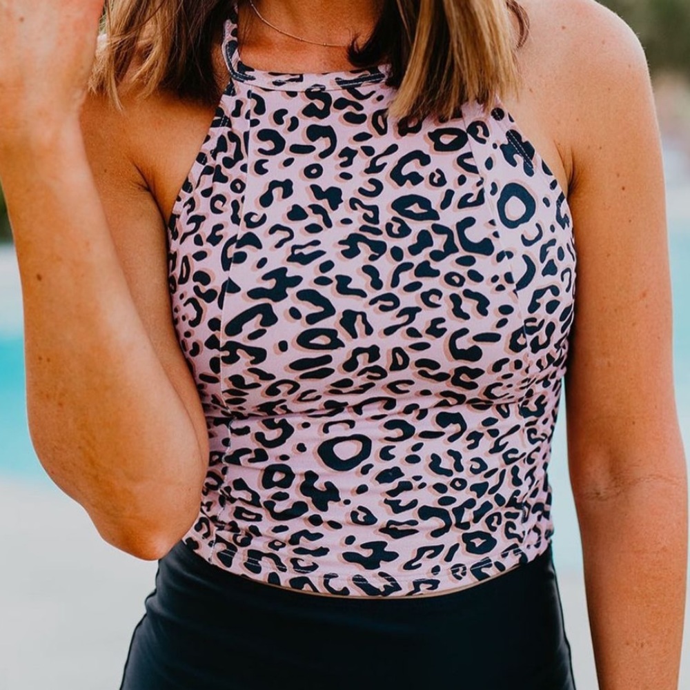Pink Desert bathing suit top